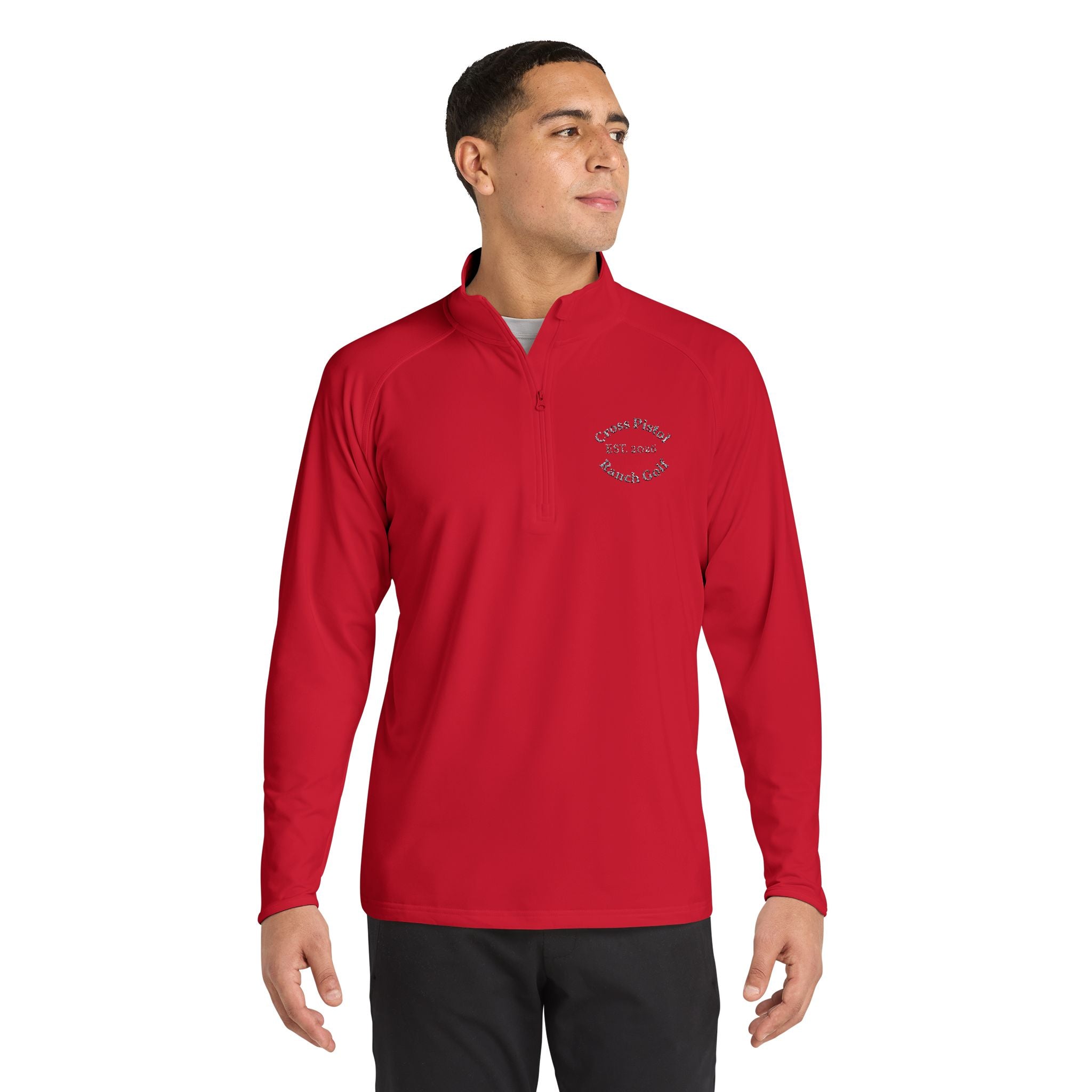 Men's Sport-Wick® Stretch Quarter-Zip Pullover (Embroidery)