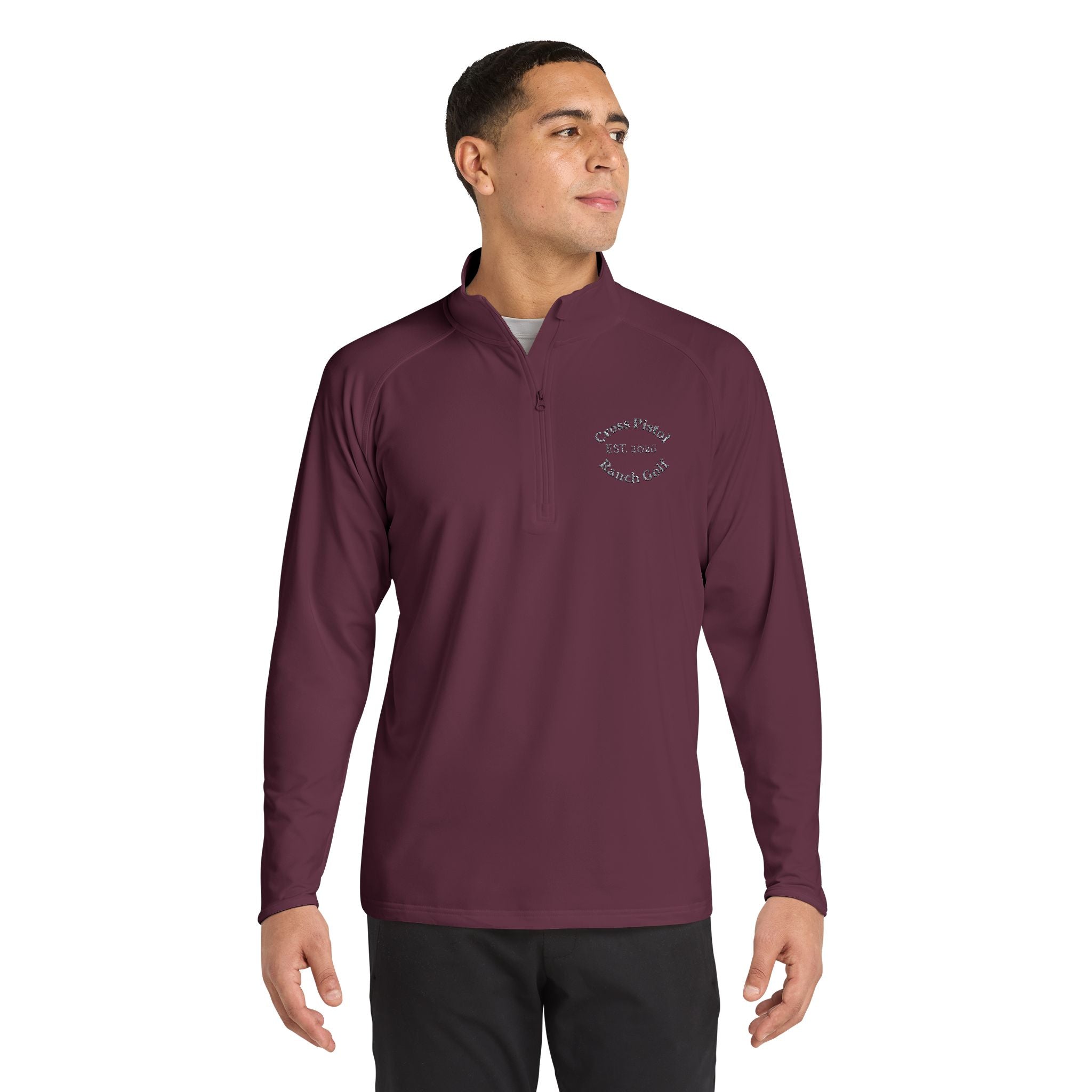 Men's Sport-Wick® Stretch Quarter-Zip Pullover (Embroidery)